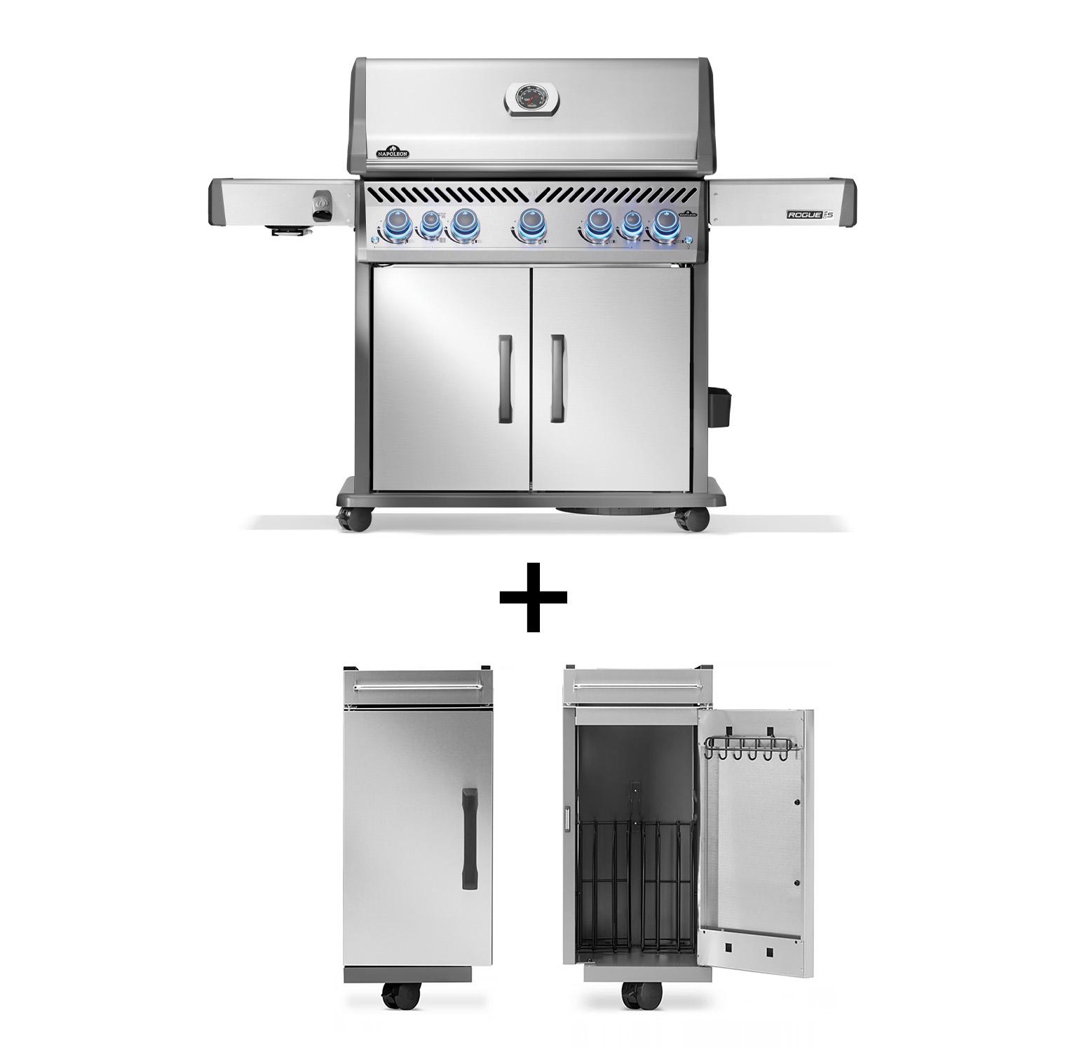 Gasgrill Napoleon Rogue PRO-S 625 Edelstahl mit Edelstahlrosten (2026) Bundle inkl. 2 Unterschränken