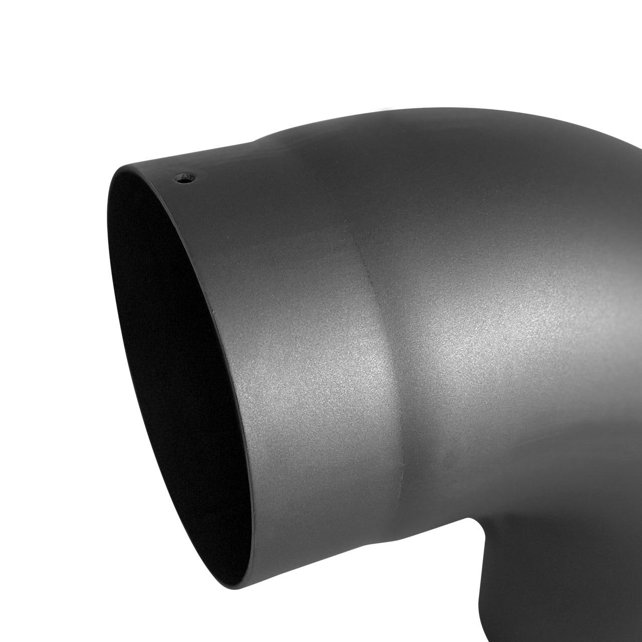 Ofenrohr Bogen gezogen DN 150 mm 90° Gussgrau