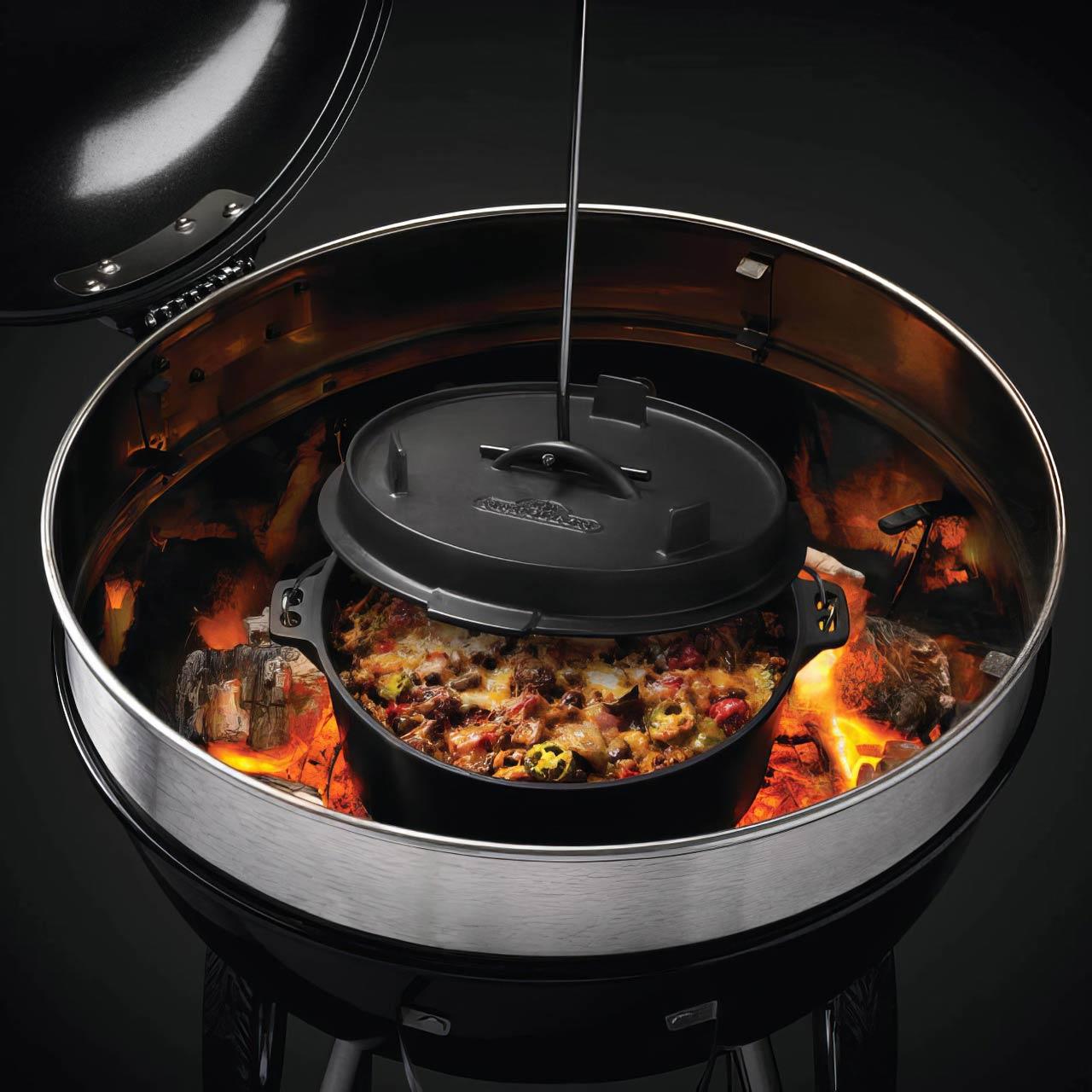 Grillzubehör Napoleon Gusseisen Dutch Oven, Schmortopf mit Deckel 6 Liter