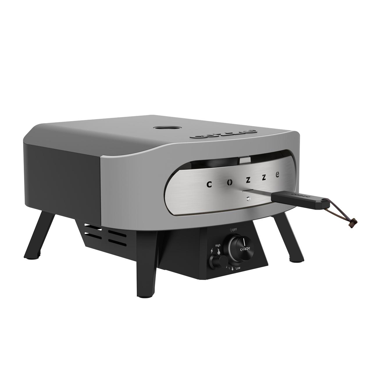 Gas Pizzaofen Cozze 13 Zoll CLASSIC mit Thermometer und Pizzastein, inkl. Reglerset & Hitzeschild
