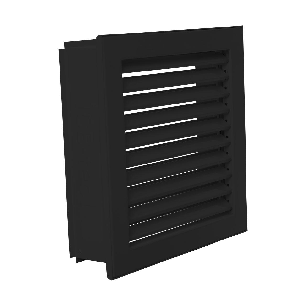 Lüftungsgitter CB-Tec Kaltluftgitter putzbündig Schwarz - Ausführung: 45x23 cm