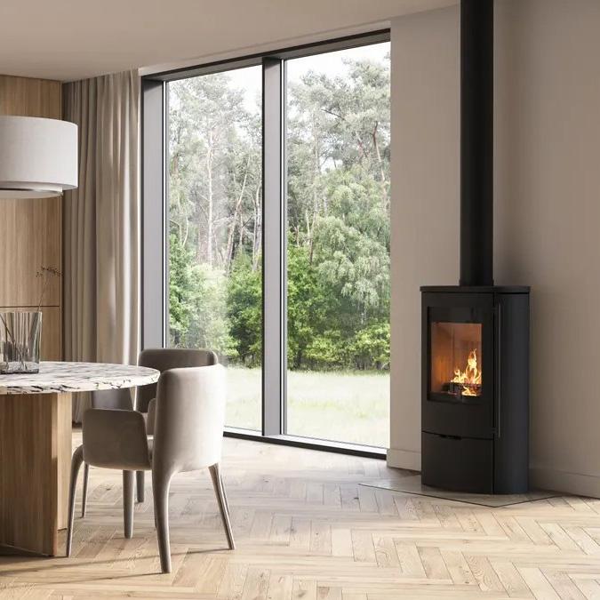 Kaminofen Lotus Jubilee 25 Stahl 6 kW - Ausführung: Griff Classic