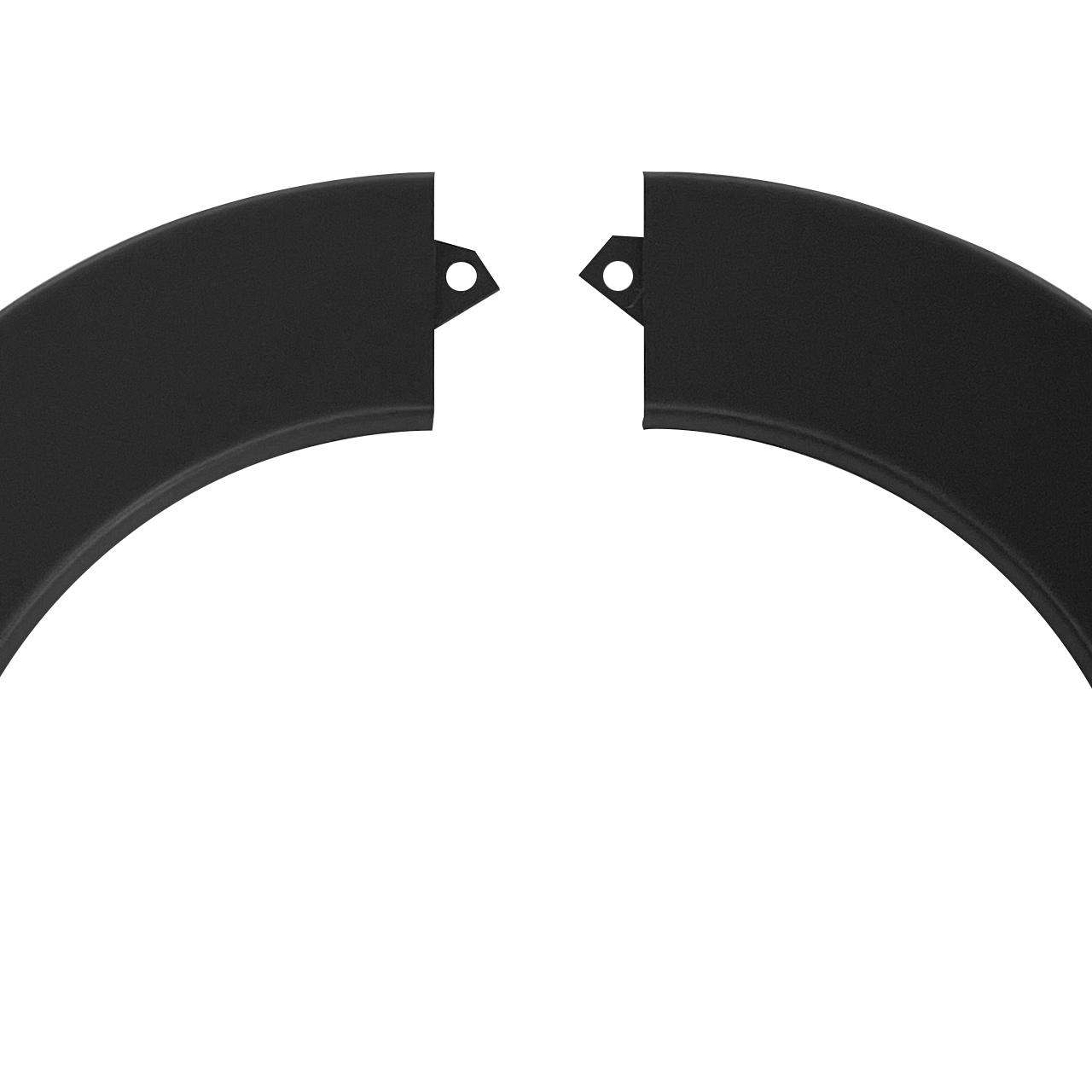 Ofenrohr Rosette 2-teilig DN 120 mm Schwarz