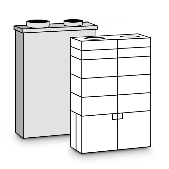 Brula Modul-Heizkasten 50 Evo Heizregister 2,7 kW Nachheizregister