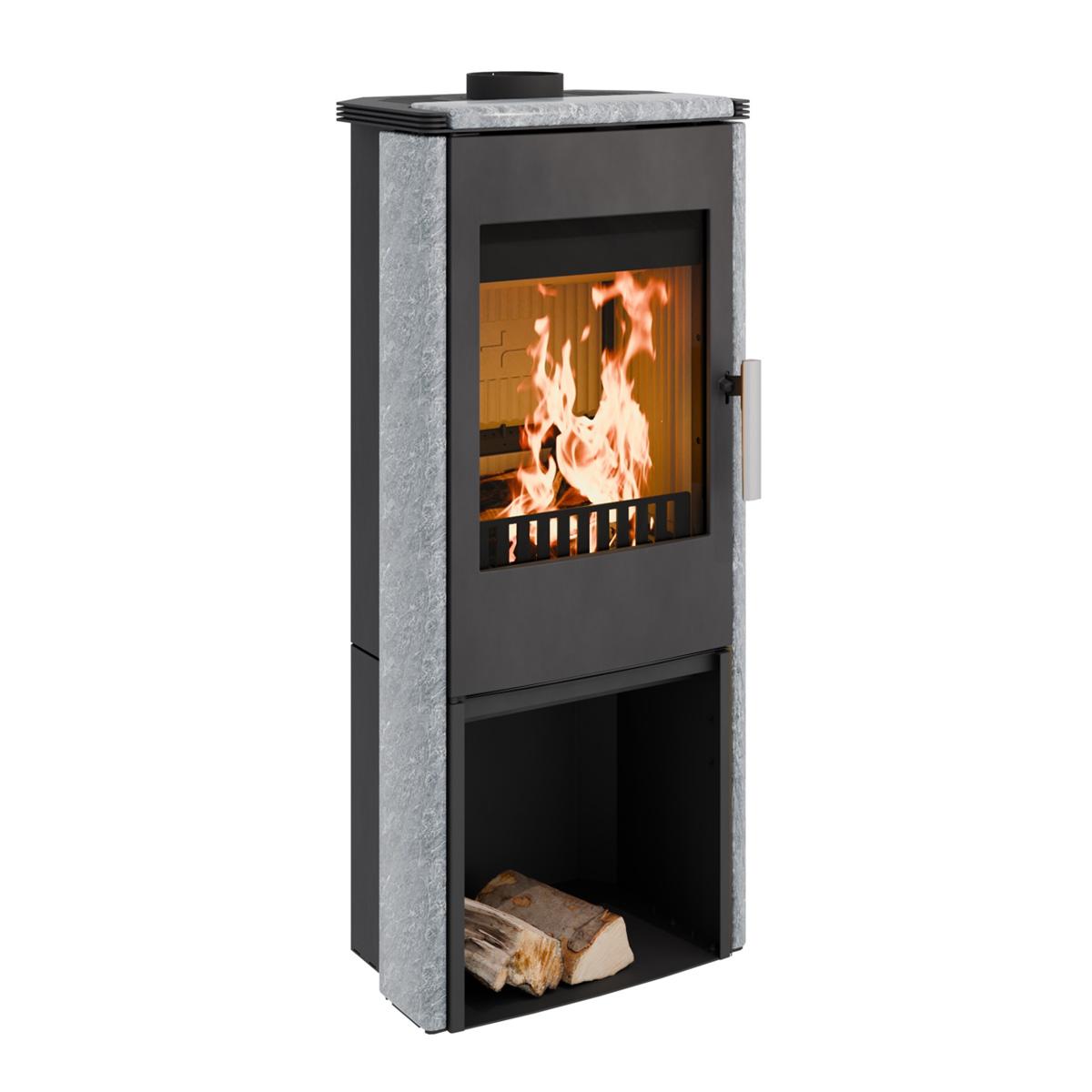 Kaminofen Haas und Sohn Montegrotto 6 kW - Verkleidung: Serpentino