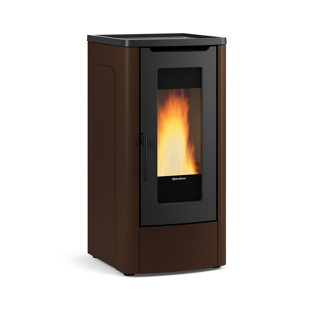 Pelletofen Extraflame Dahiana Plus VFS mit 10 kW - Verkleidung: bronze