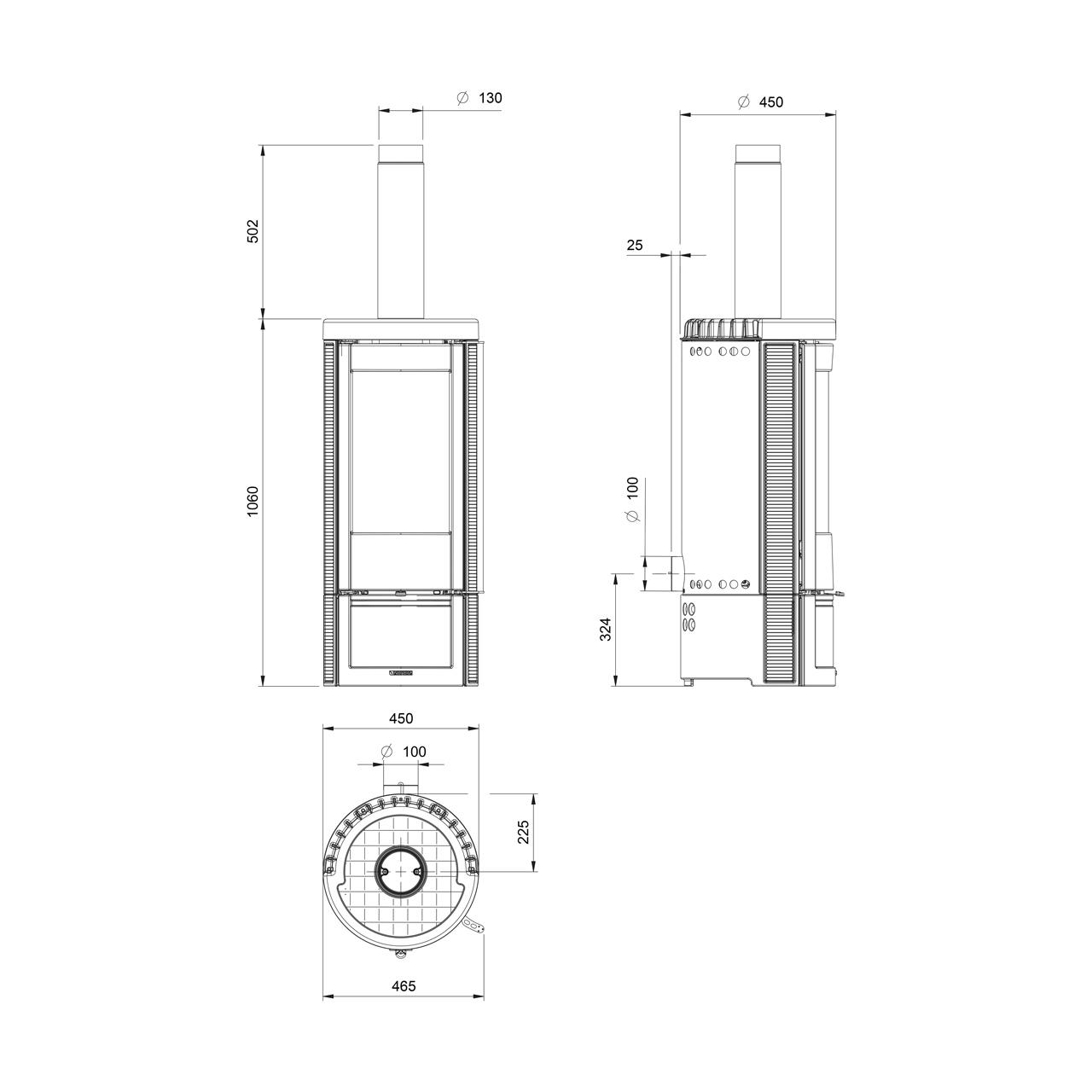 Kaminofen La Nordica Marlena.16 7,5 kW