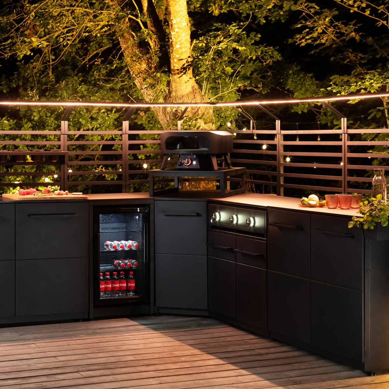Outdoorküche Cozze Elements Rückwandgitter für Eckmodul