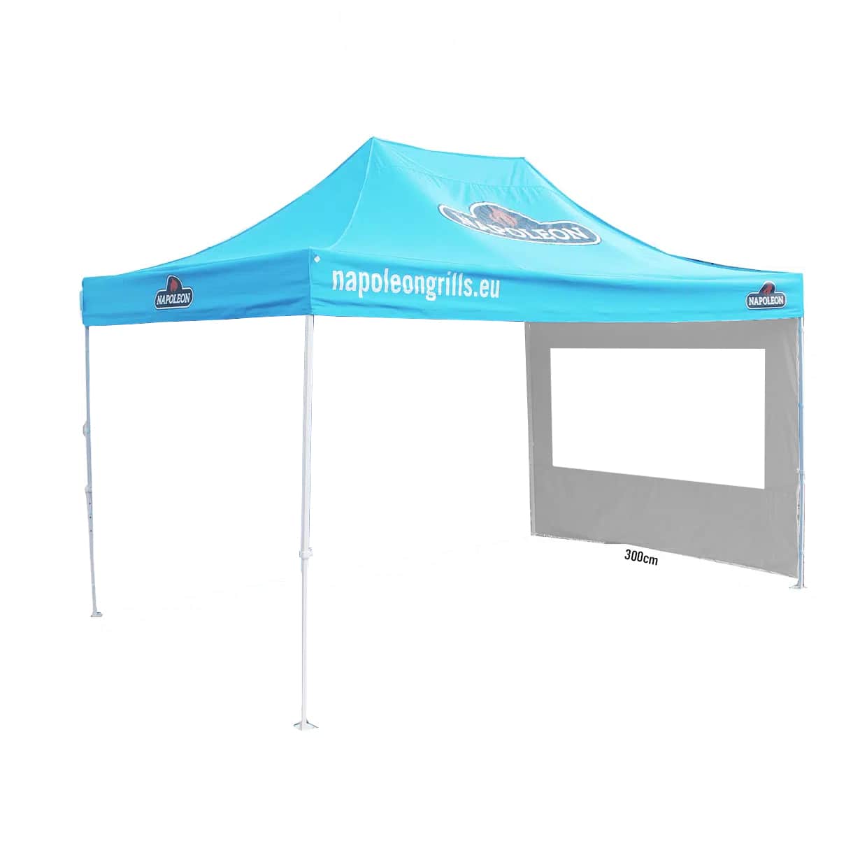 Seitenwand 3M - Grau mit Fenster