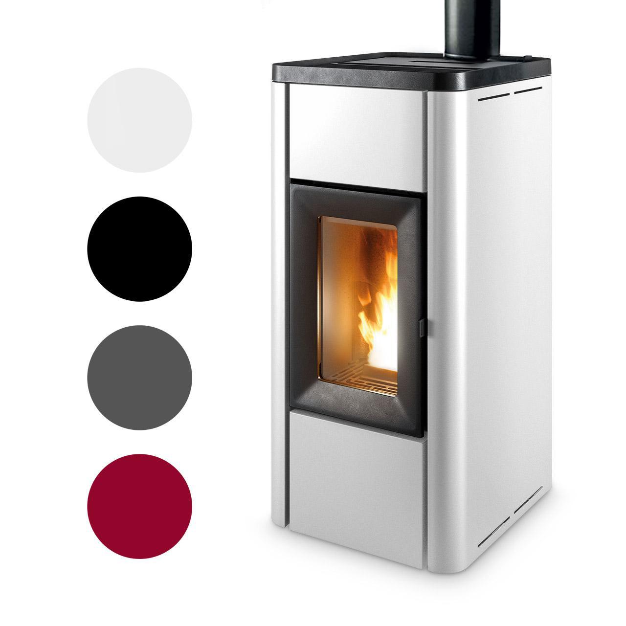 Pelletofen MCZ Ghea Air 6 XUP! 5S 6 kW - Ausführung: 313 Silver metal