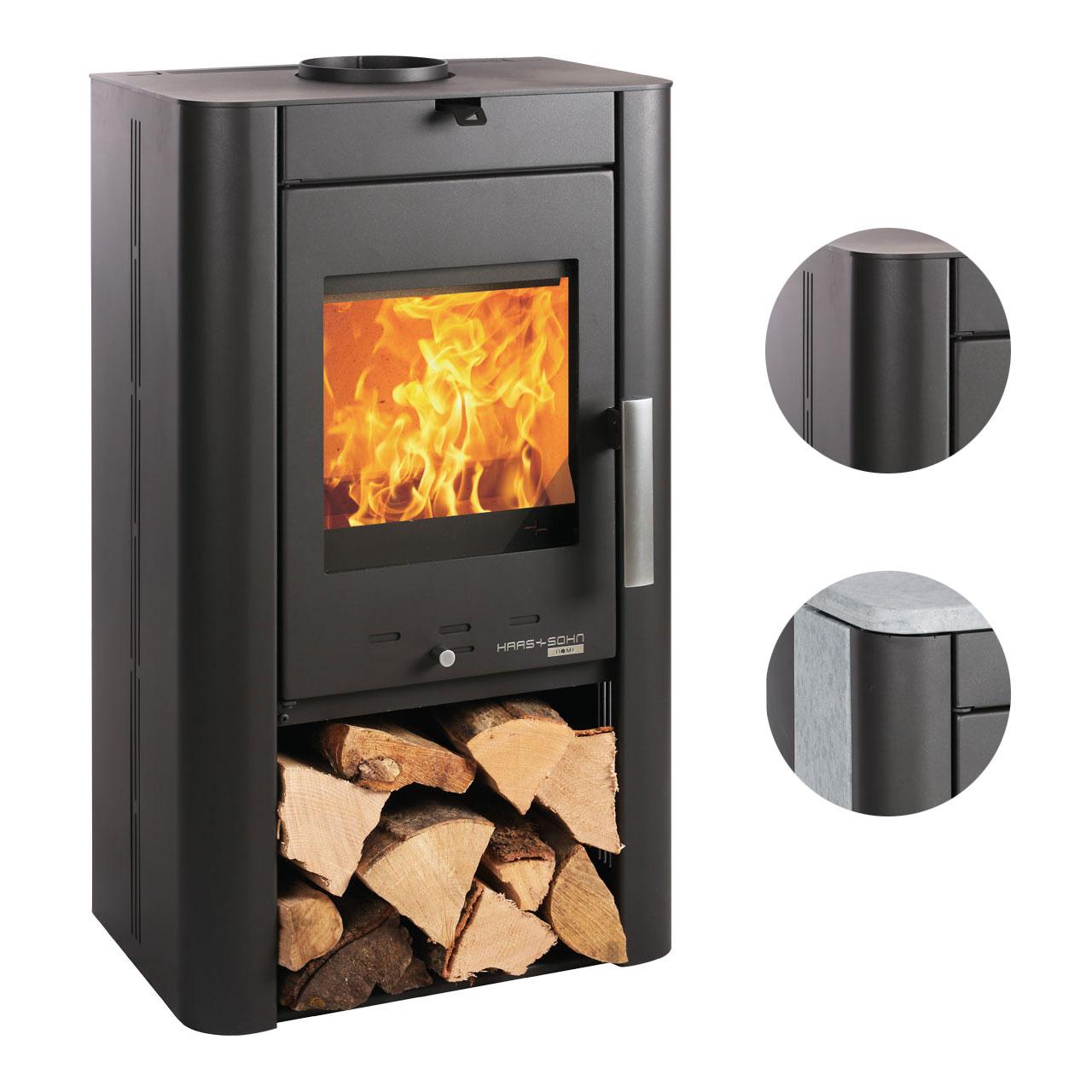 Kaminofen Haas & Sohn Prunus 6,4 kW - Ausführung: Serpentino