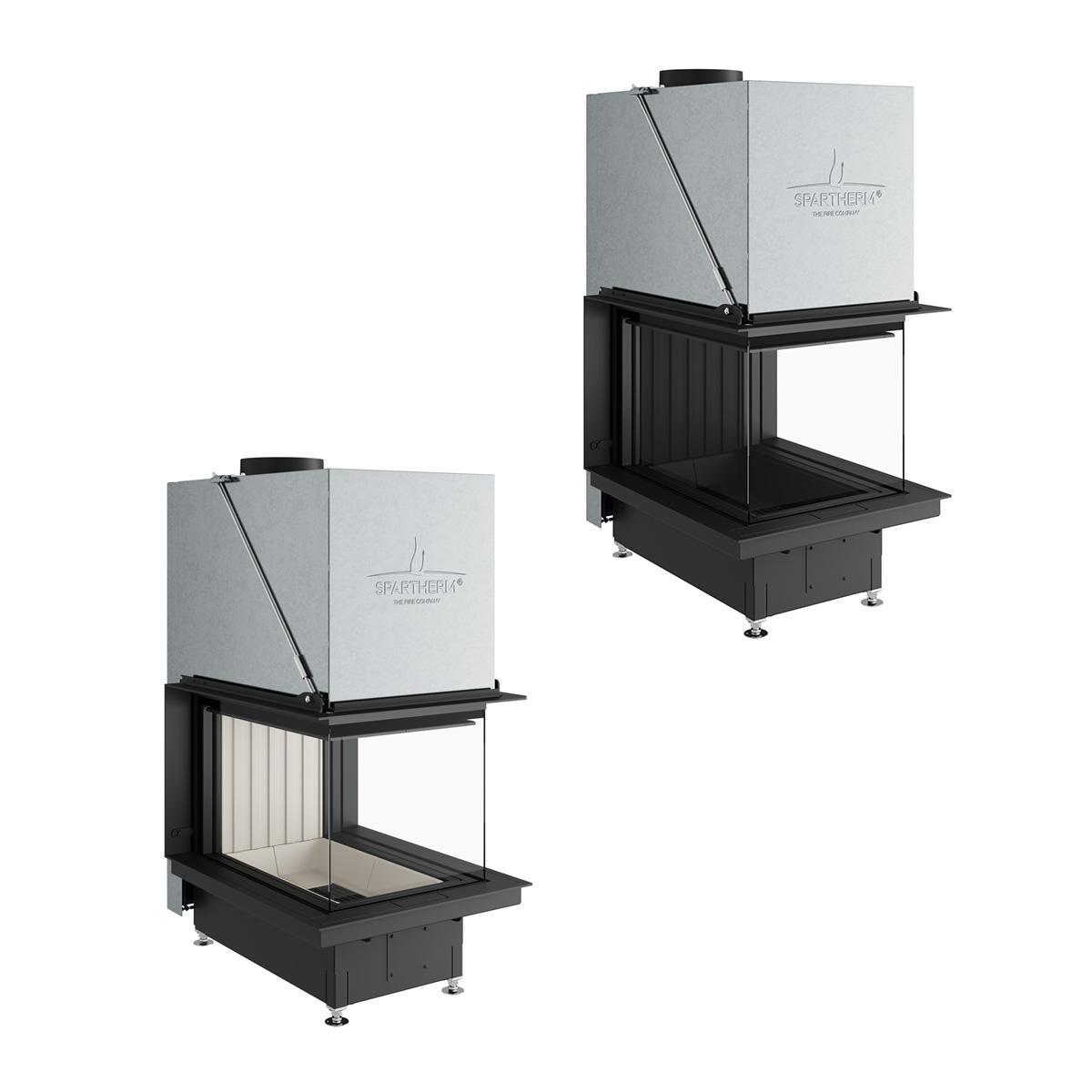 Kamineinsatz Spartherm Premium A-U-70h 11,4 kW - Feuerraumauskleidung: weiß - Rauchrohrdurchmesser: 250 mm