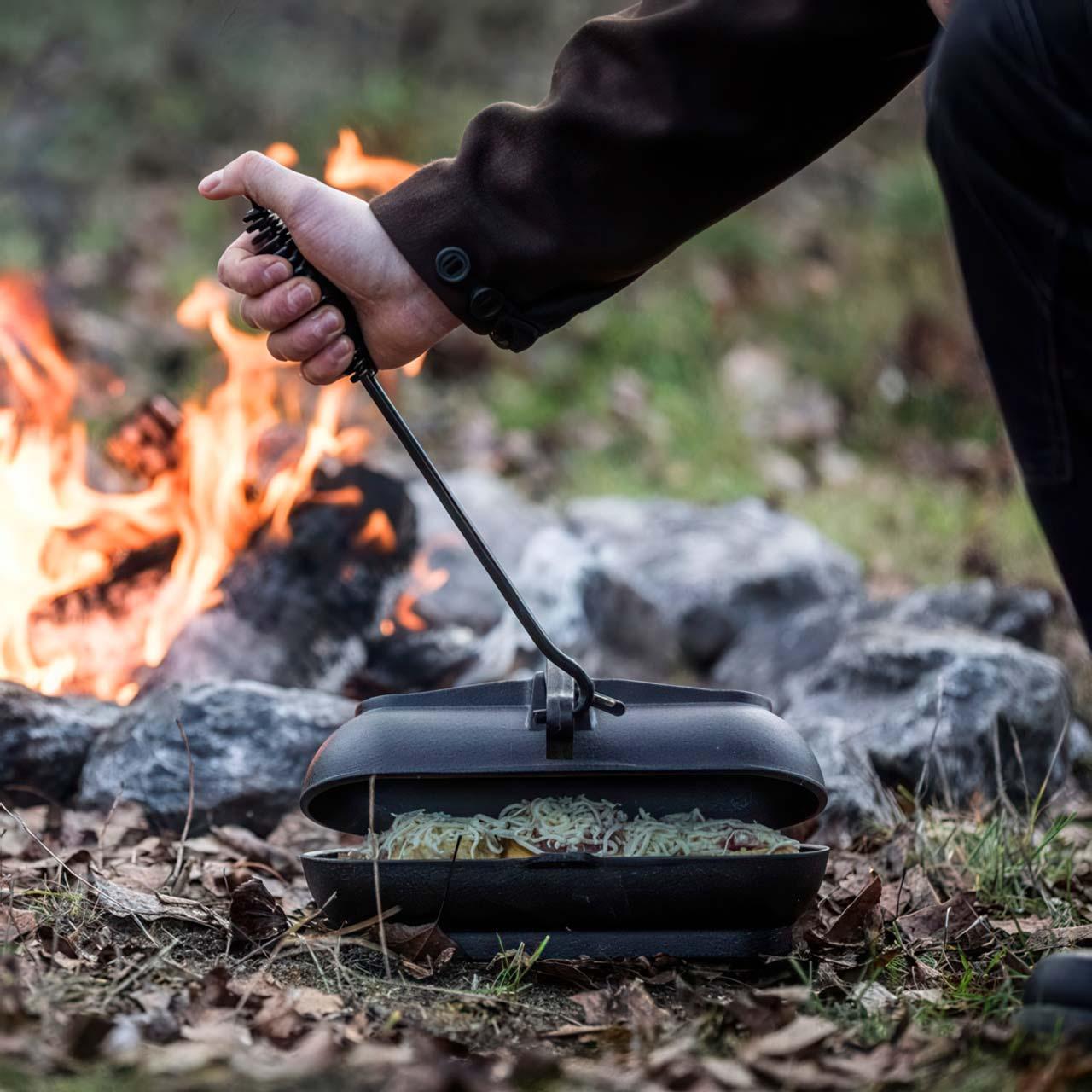 Petromax Feuertopf Deckelheber, Sicheres Anheben heißer Dutch Oven Topfdeckel