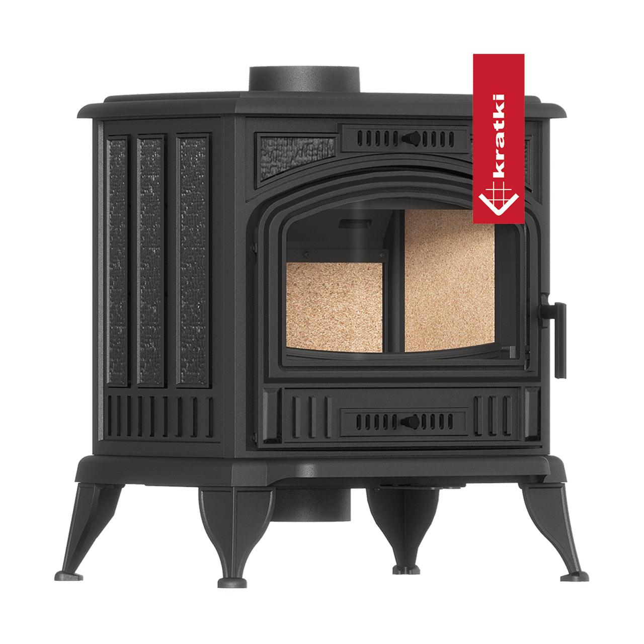 Kaminofen Kratki Koza K6 Eco 6,5 kW - Ausführung Rauchrohranschluss: 130 mm