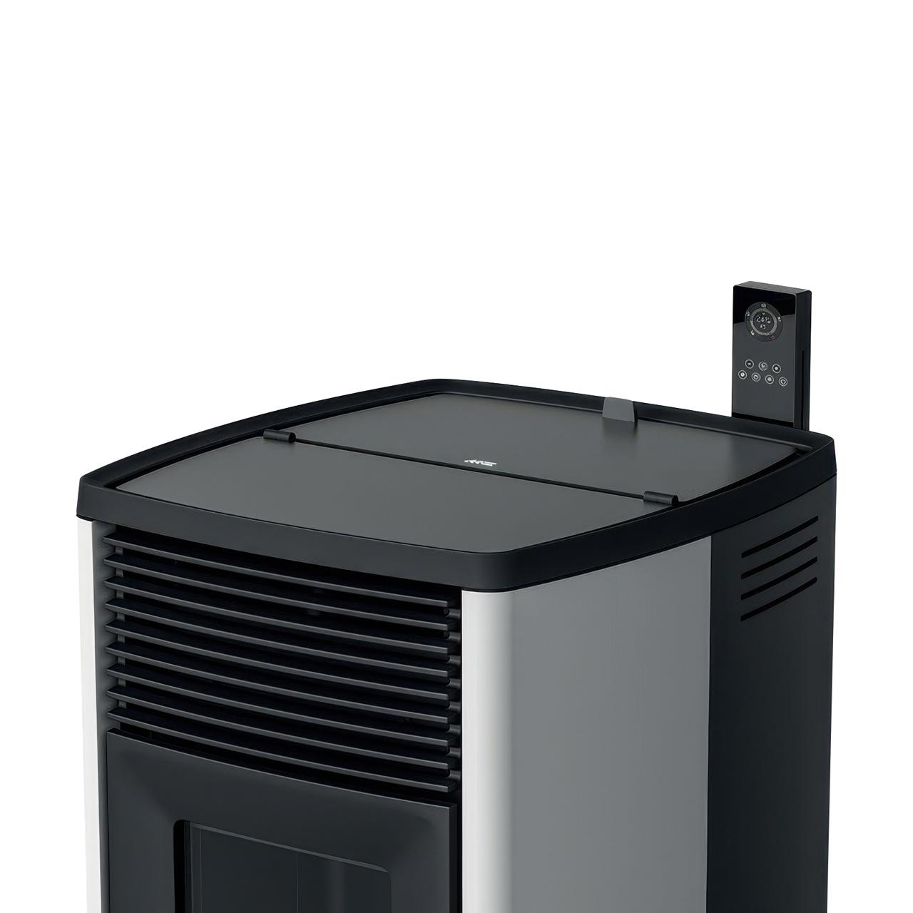 Pelletofen MCZ Ego Comfort Air Matic 10 Core R 10 kW - Ausführung: White metal_302