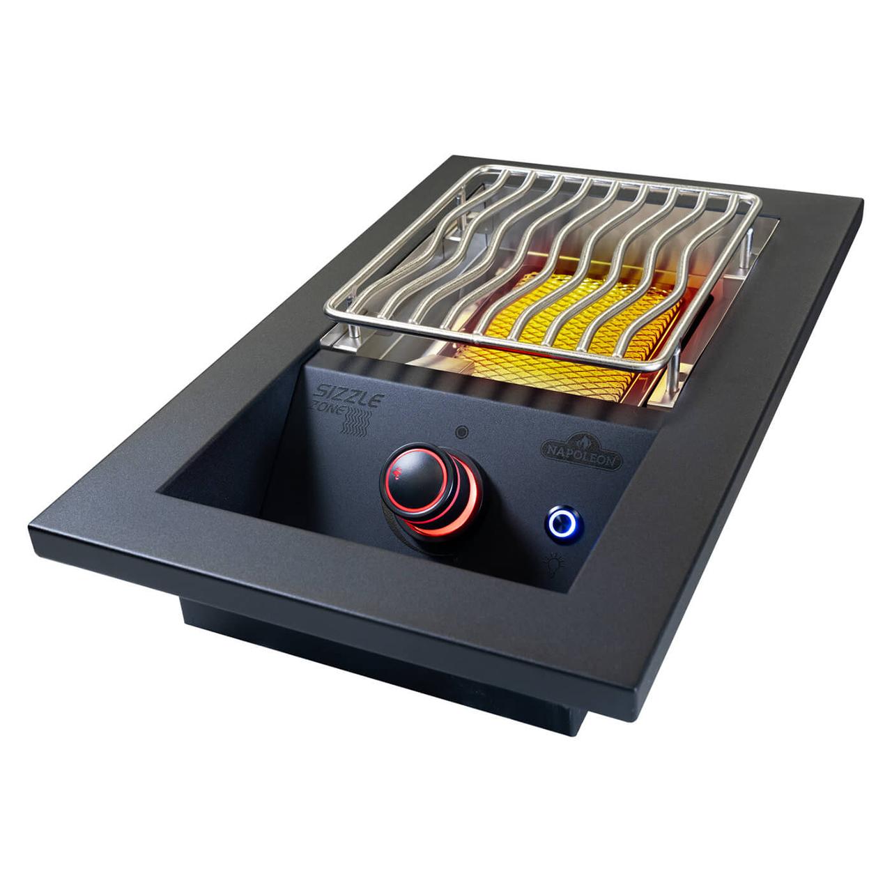 Napoleon 700-Series 10 Zoll , Einbau-SIZZLE ZONE BIB10IRPMK-CE, Mattschwarz, klein