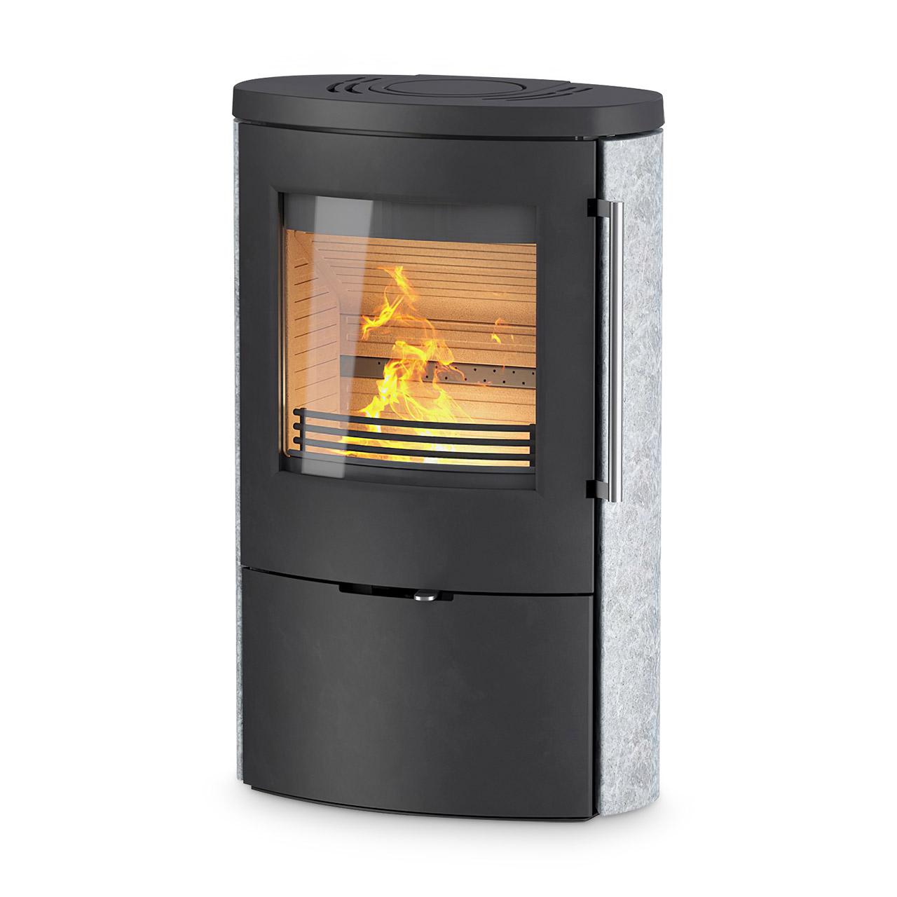 Kaminofen Termatech TT80RLS 5,5 kW - Ausführung: Korpus Schwarz