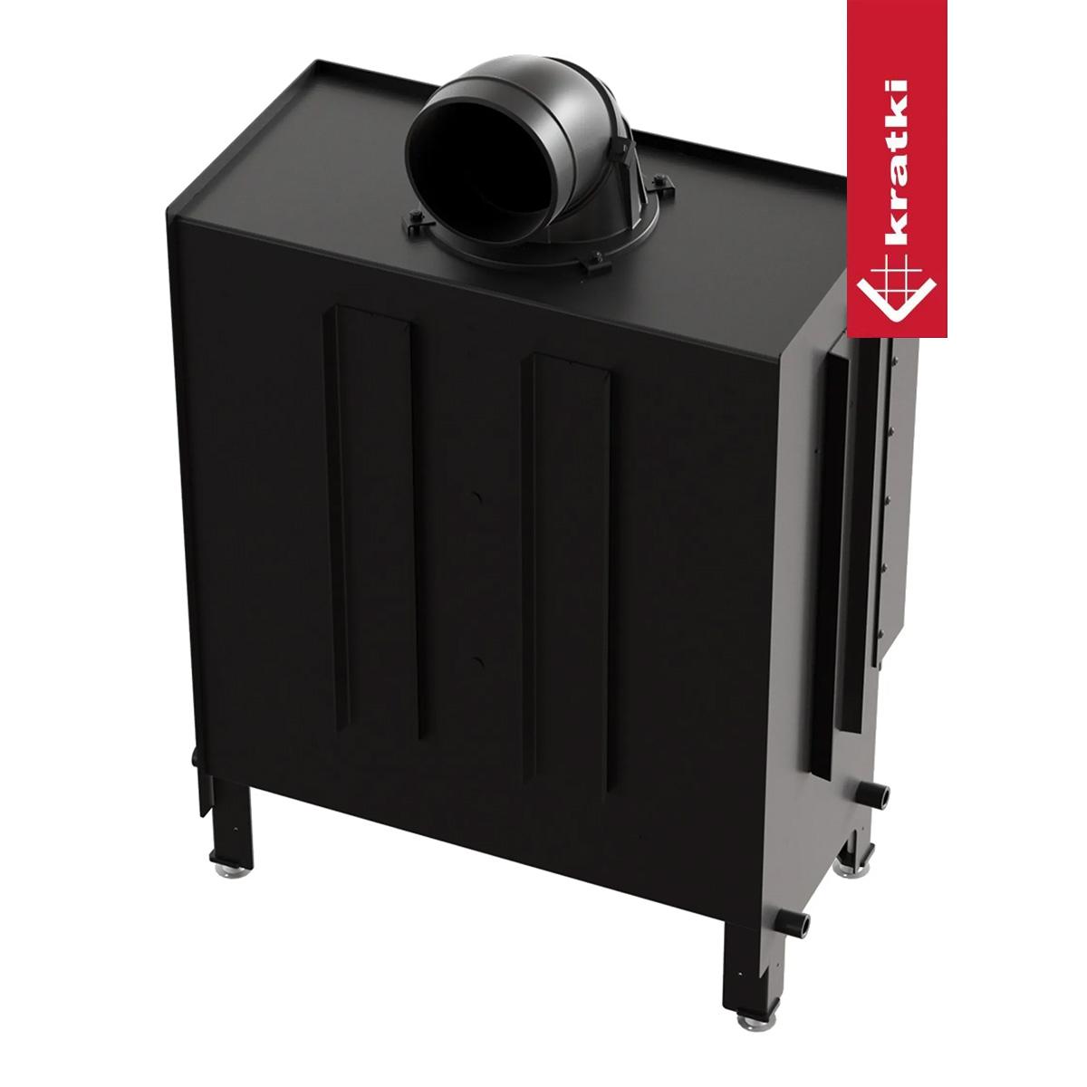 Kamineinsatz Kratki LUCY/14/NEW 14 kW - Feuerraumauskleidung: weiß - Tür selbstschließend: ja