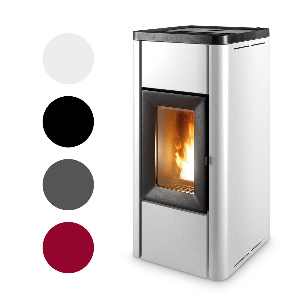 Pelletofen MCZ Ghea Air 6 R 5S 6,2 kW - Ausführung: 302 White metal