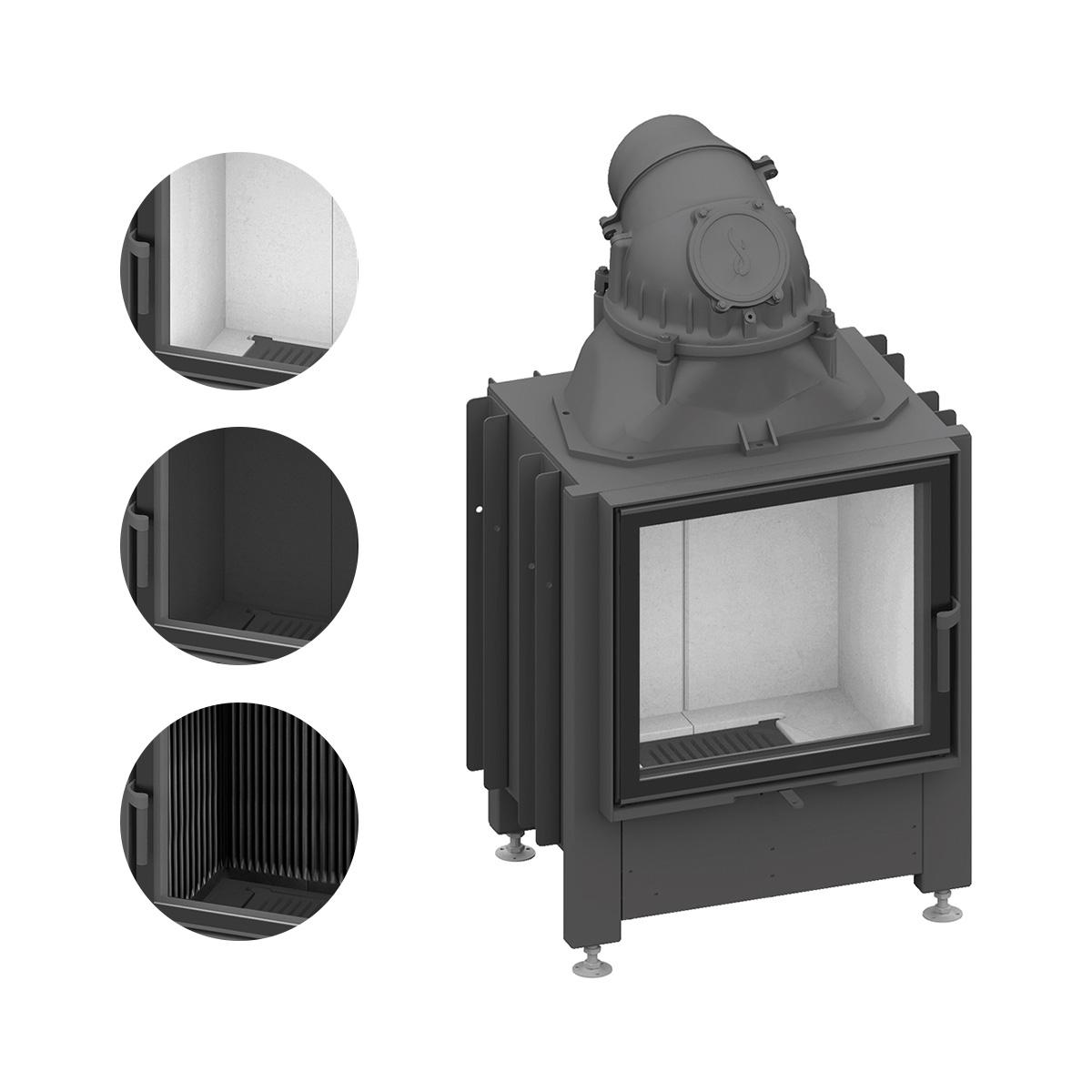 Kamineinsatz Schmid Lina 55 s mit 7 kW