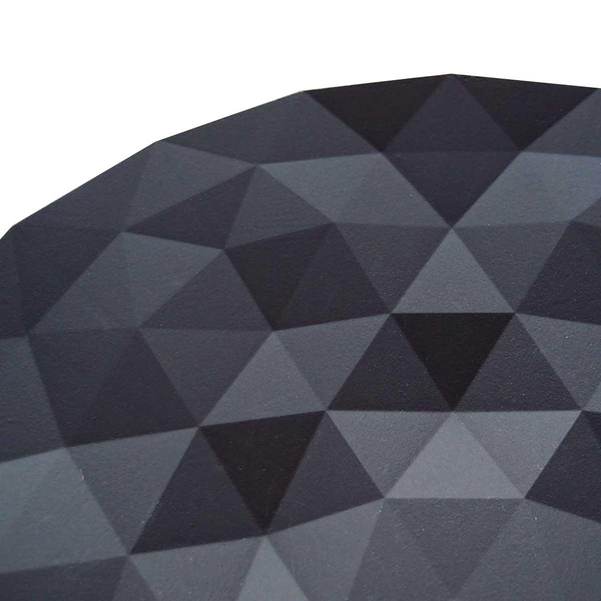 Leda Guss-Feuerschale 50,5 cm schwarz matt