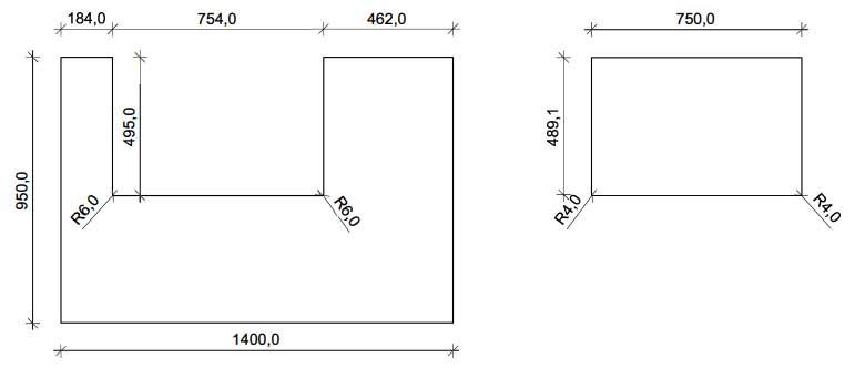 Vorlegeplatte, 140 x 95 cm