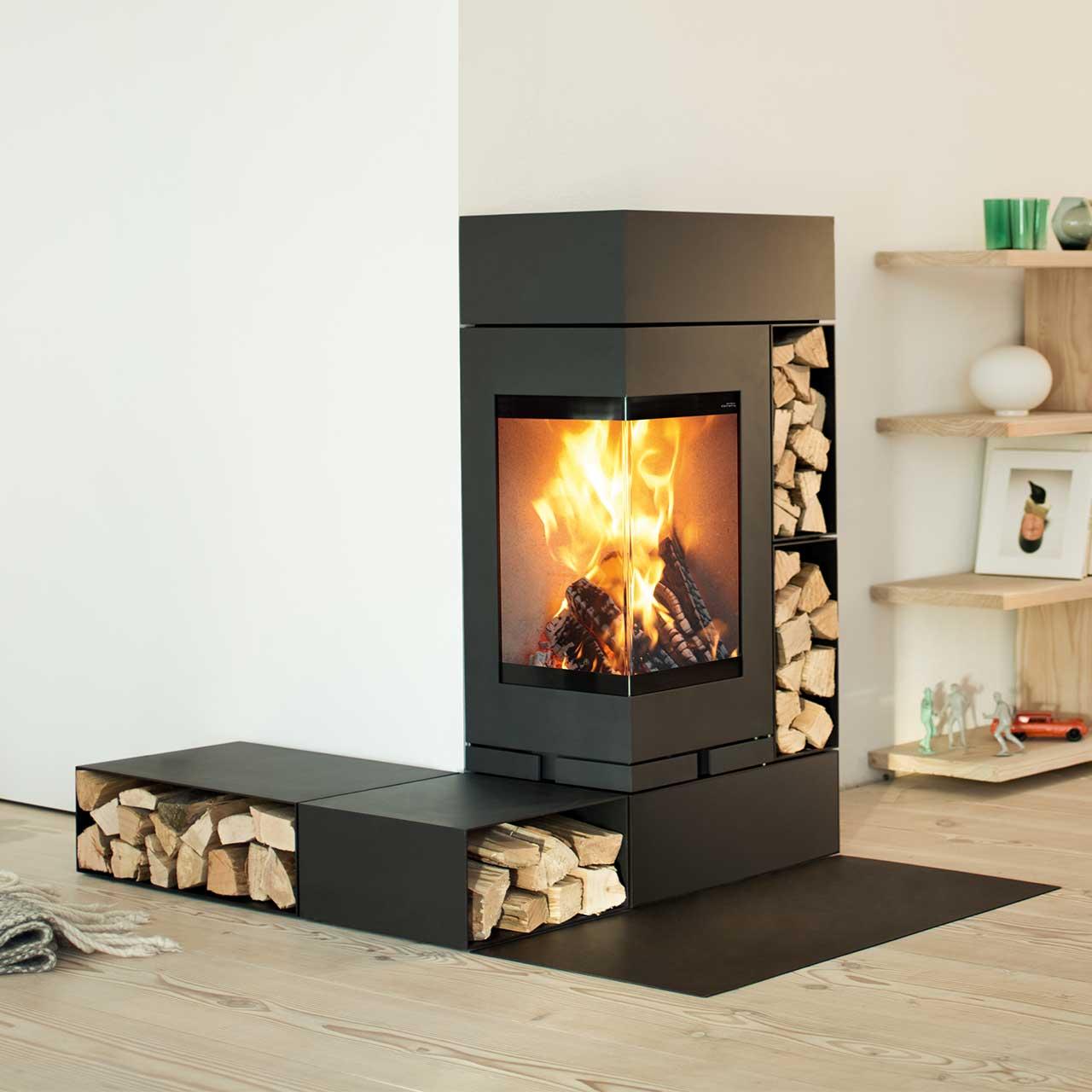 Kaminofen Skantherm Elements 3.0 6,9 kW - Ausführung: RLA, Drehbar, Türanschlag links