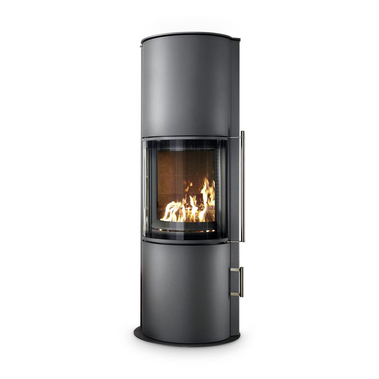 Kaminofen wasserführend Koppe Nexus Aqua 11 kW - Ausführung: Stahl/Gussgrau