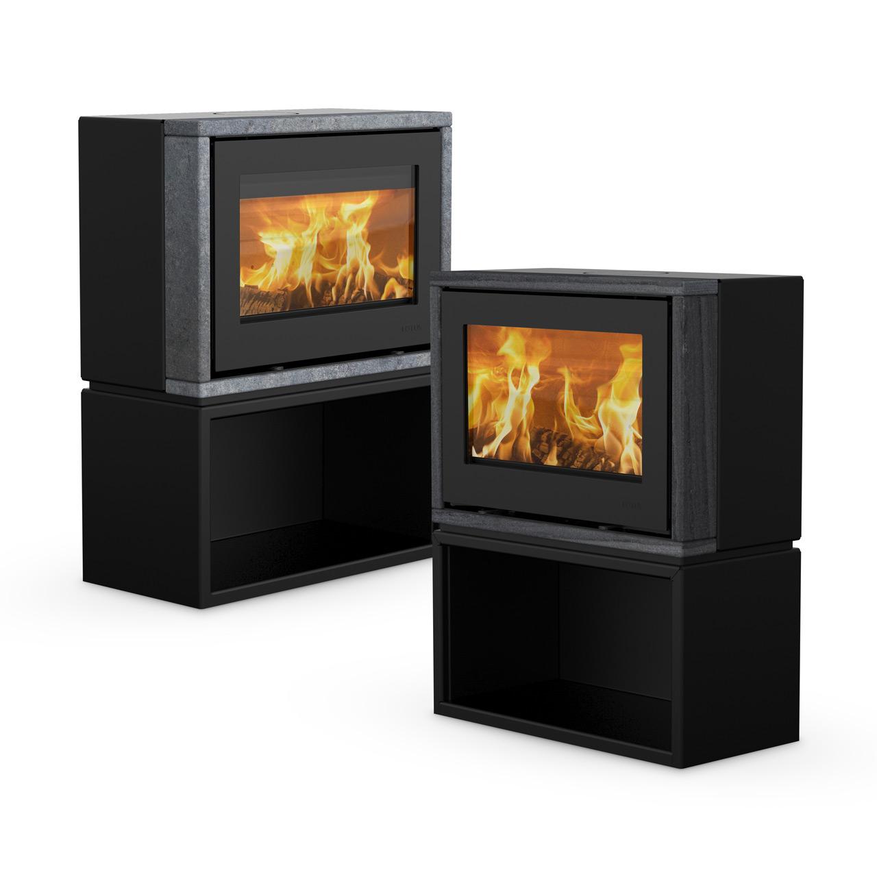 Kaminofen Lotus Style 370 mit 5 kW - Ausführung: Indian Night