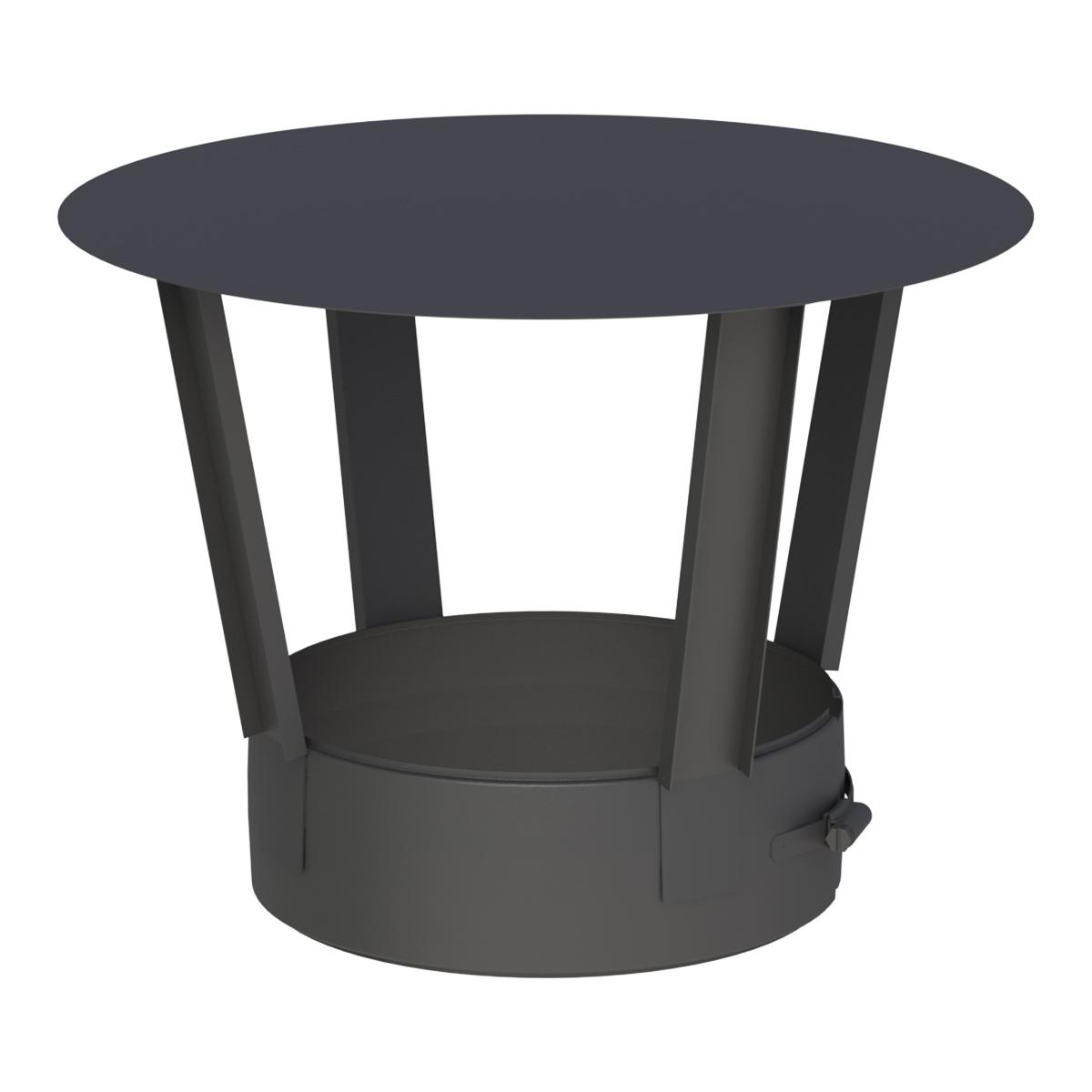 Jeremias DW-BLACK Regenhaube - für Schornstein-Innendurchmesser: 200mm