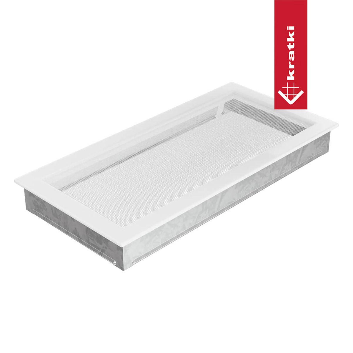 Kratki Kaltluftgitter rechteckig - Größe: 22 x 45 cm - Farbe: Weiß