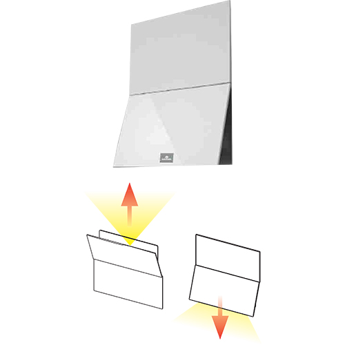 Warmluftauslass SPLIT (mit Lichtfunktion ausgestattet)