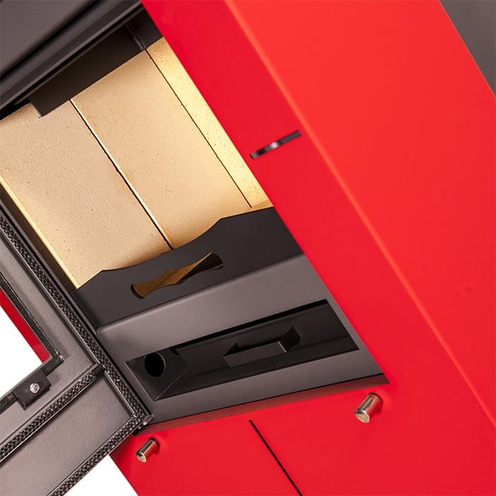 Kaminofen HS Flamingo Evenes 9 kW - Farbe: Rot