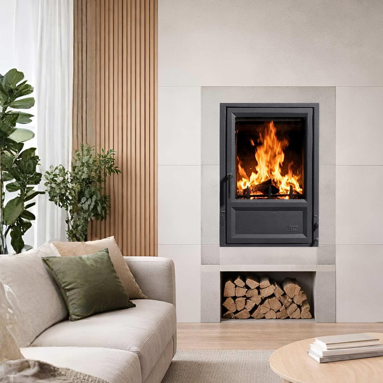 Kamineinsatz Globe Fire Luna Heizeinsatz 7,9 kW