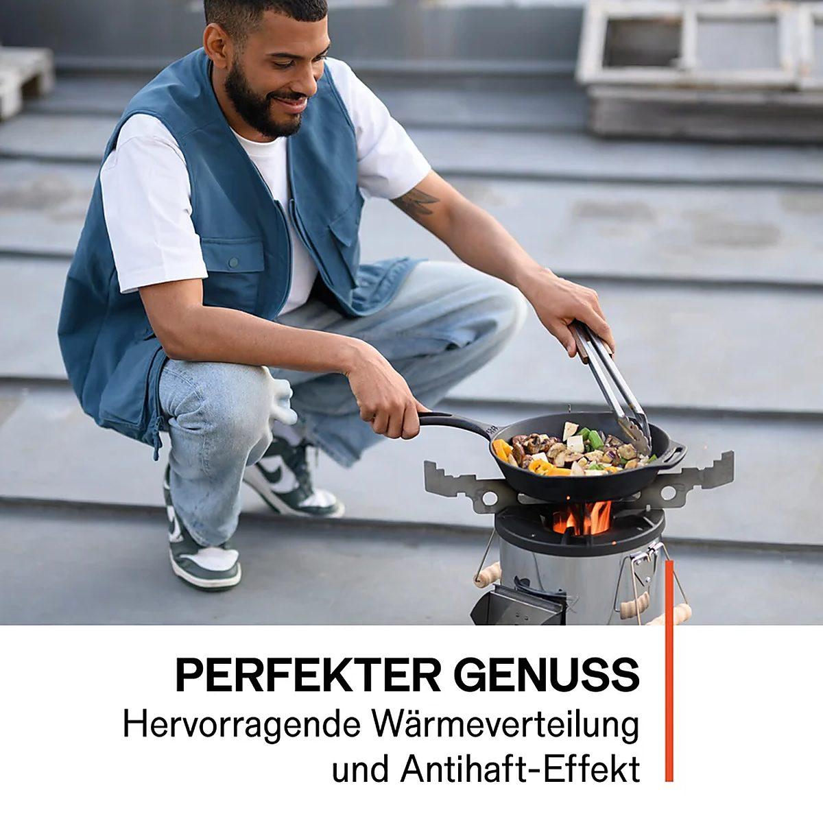 Petromax Grill-Feuerpfanne gp35 - Ausführung: mit Stiel