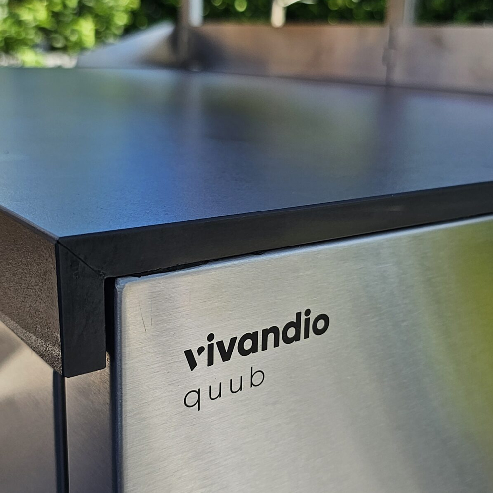 vivandio quub Feinsteinzeug-Arbeitsplatte