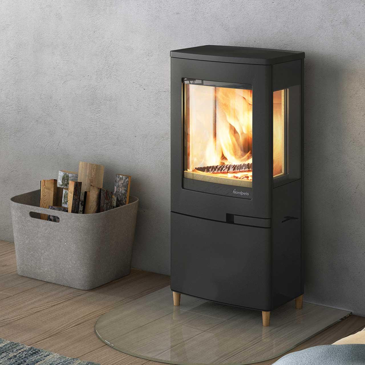 Kaminofen Nordpeis Uno 4 Eiche 4 kW