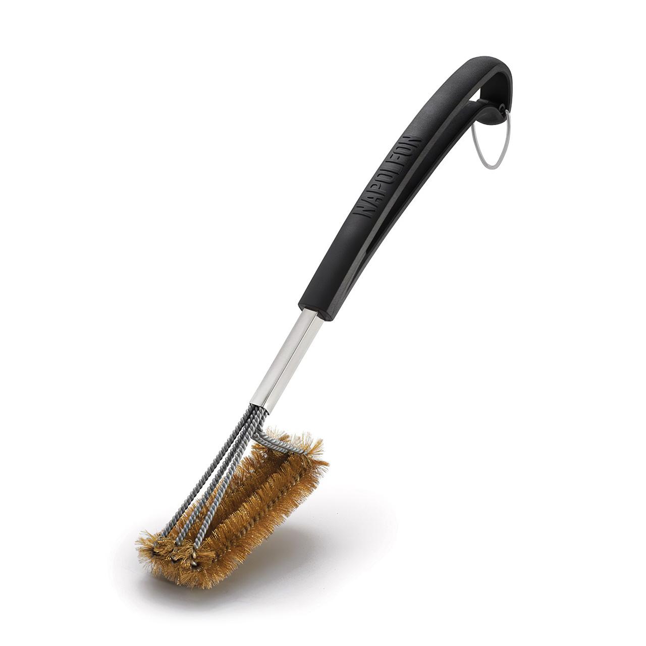 Grillzubehör dreireihige Napoleon Messing Grillbürste