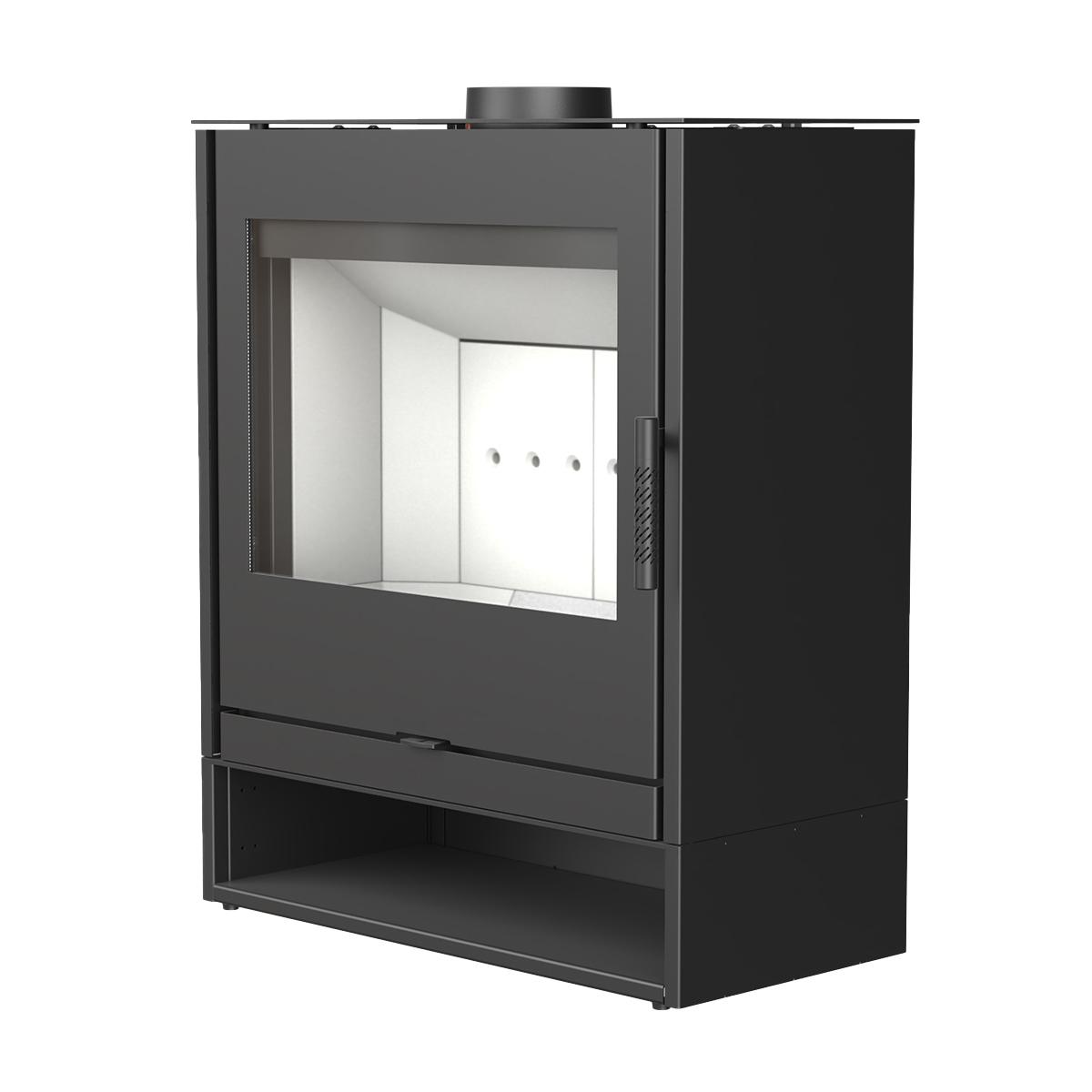 Kaminofen ILDNord Blisar mit 8 kW -  Holzfach: offen