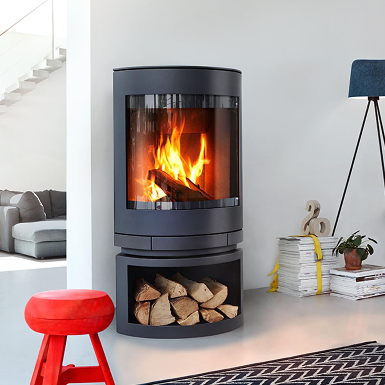 Skantherm Emotion M 2.0 Kaminofen, 7 kW, Energieeffizienzklasse A - Ausführung: Feststehend, Raumluftabhängig