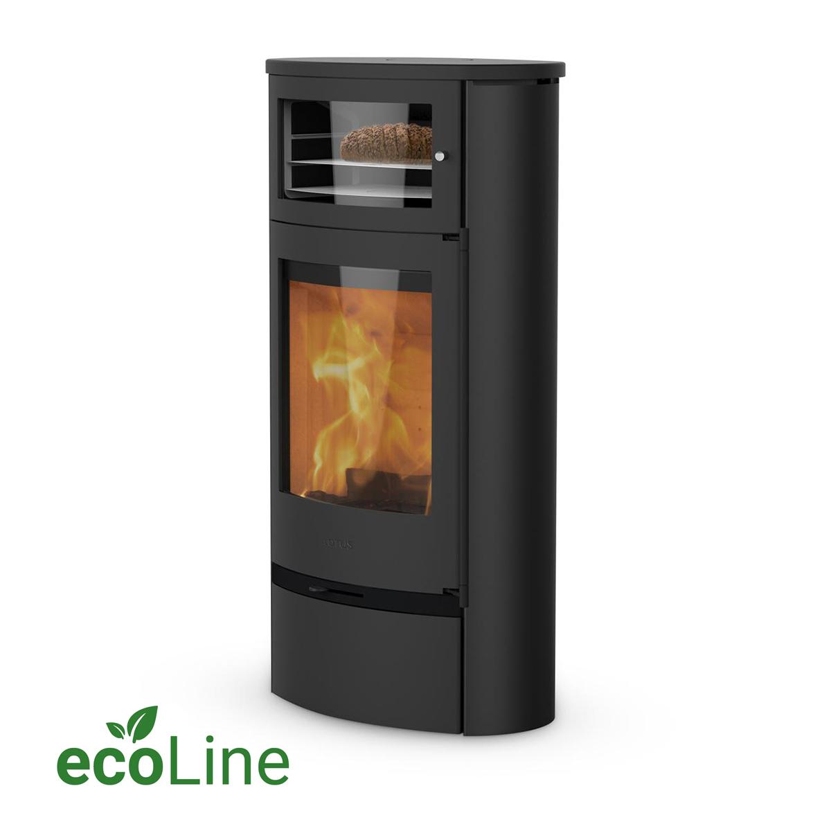 Kaminofen Lotus Jubilee 35 Stahl mit Warmhaltefach ecoLine 7,5 kW