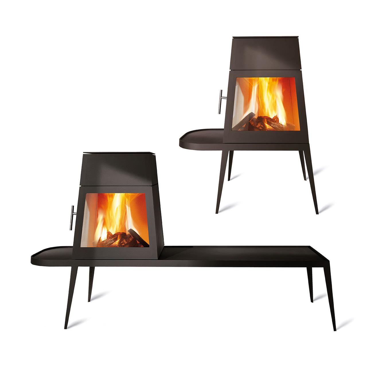 Kaminofen Skantherm Shaker 2.0, 6 kW - Ausführung: Feuerraumtür Rechts