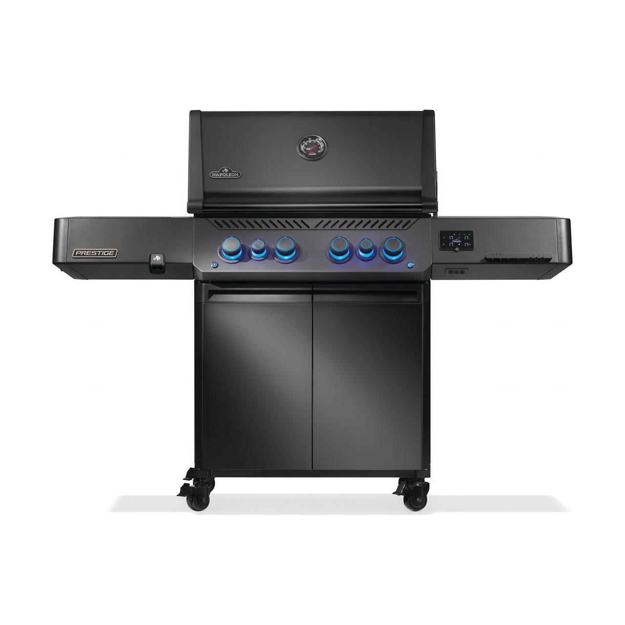 Gasgrill Napoleon Phantom Prestige 500 Connected Mattschwarz, SIZZLE ZONE und Heckbrenner (2026) Bundle inkl. 2 Unterschränke
