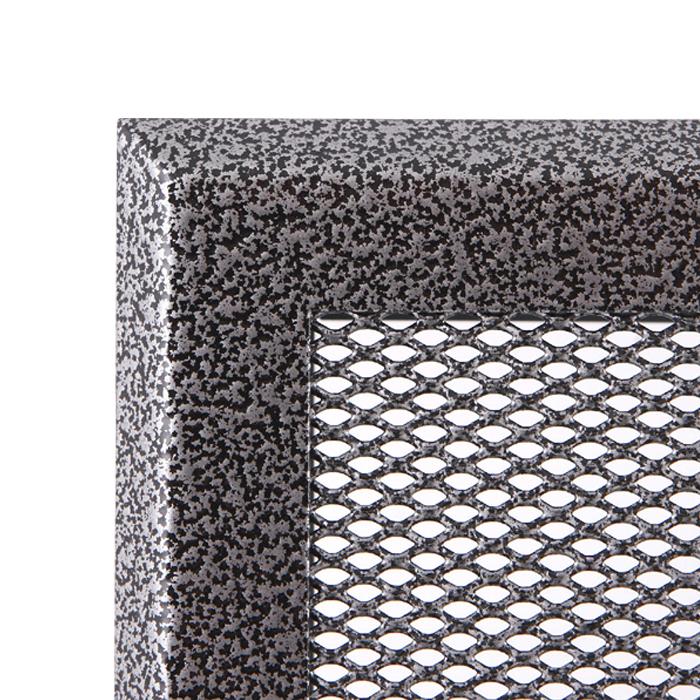 Kaltluftgitter 19x19 cm Kamin Lüftungsgitter Ofen Gitter Silber Antik
