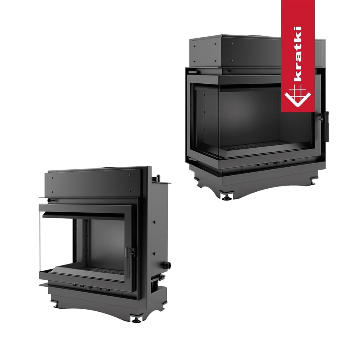 Eck-Kamineinsatz wasserführend Kratki Maja 8 kW