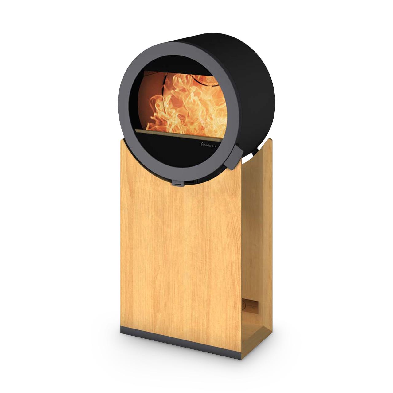 Kaminofen Nordpeis ME Oak 5,8 kW - Ausführung: Ohne Seitenglas