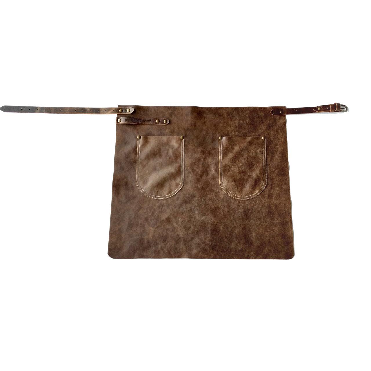 Feuermeister Leder Hüftschürze cognac - Ausführung: Gr. 1 (Länge:60cm Breite:55cm)