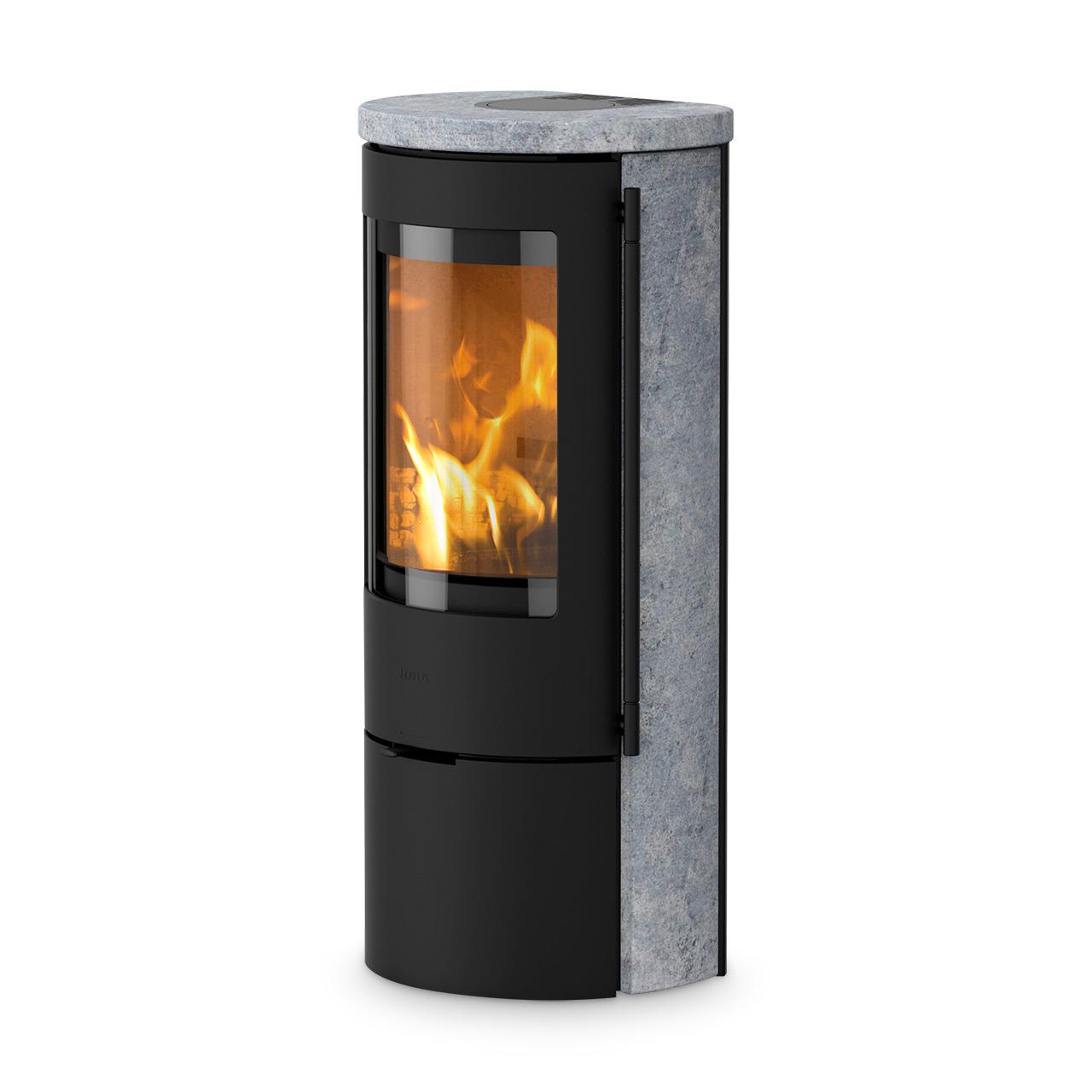 Kaminofen Lotus Prestige Basic Speckstein 5 kW - Ausführung: RLA, raumluftabhängig