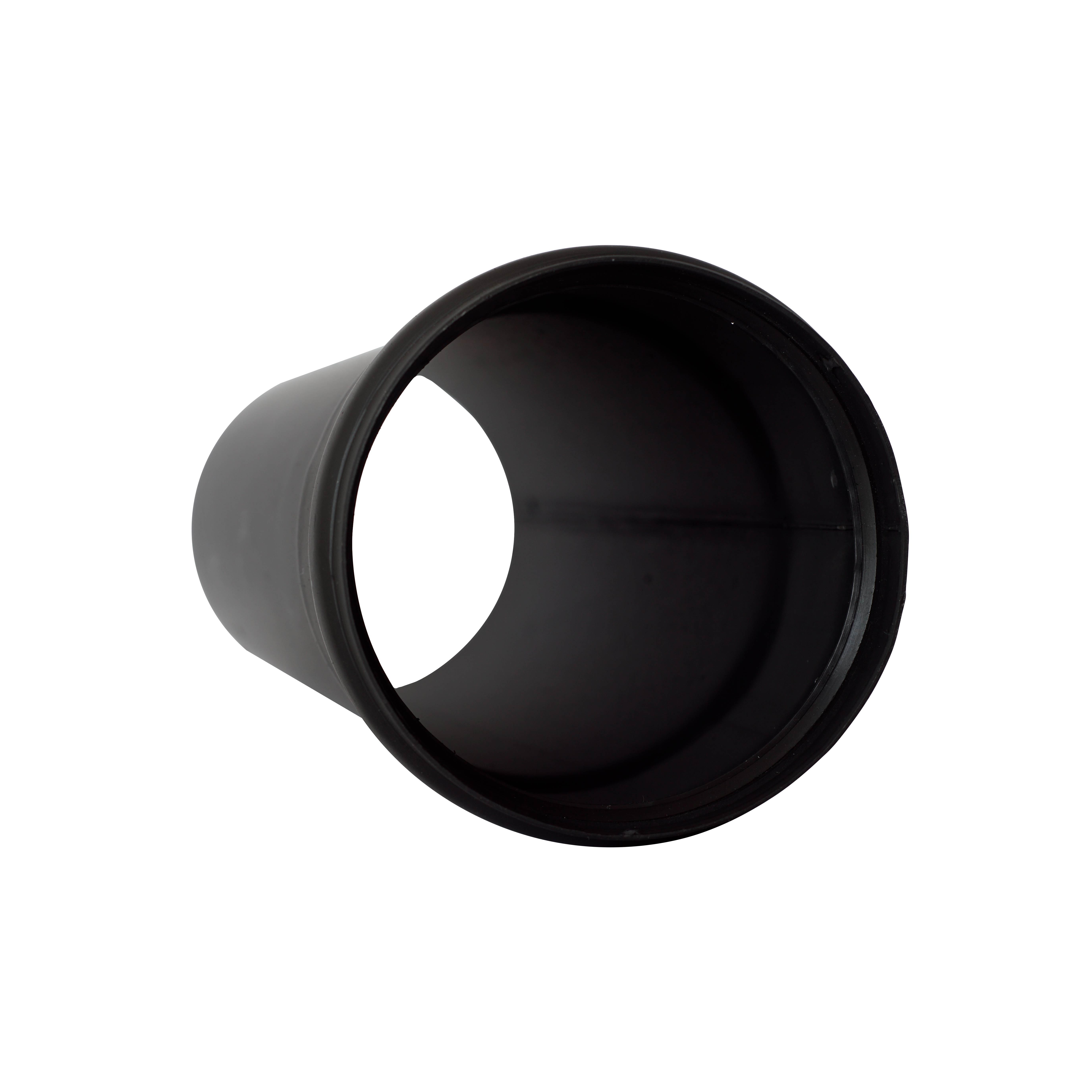 Pelletofenrohr DN 100 mm Länge 250 mm Schwarz