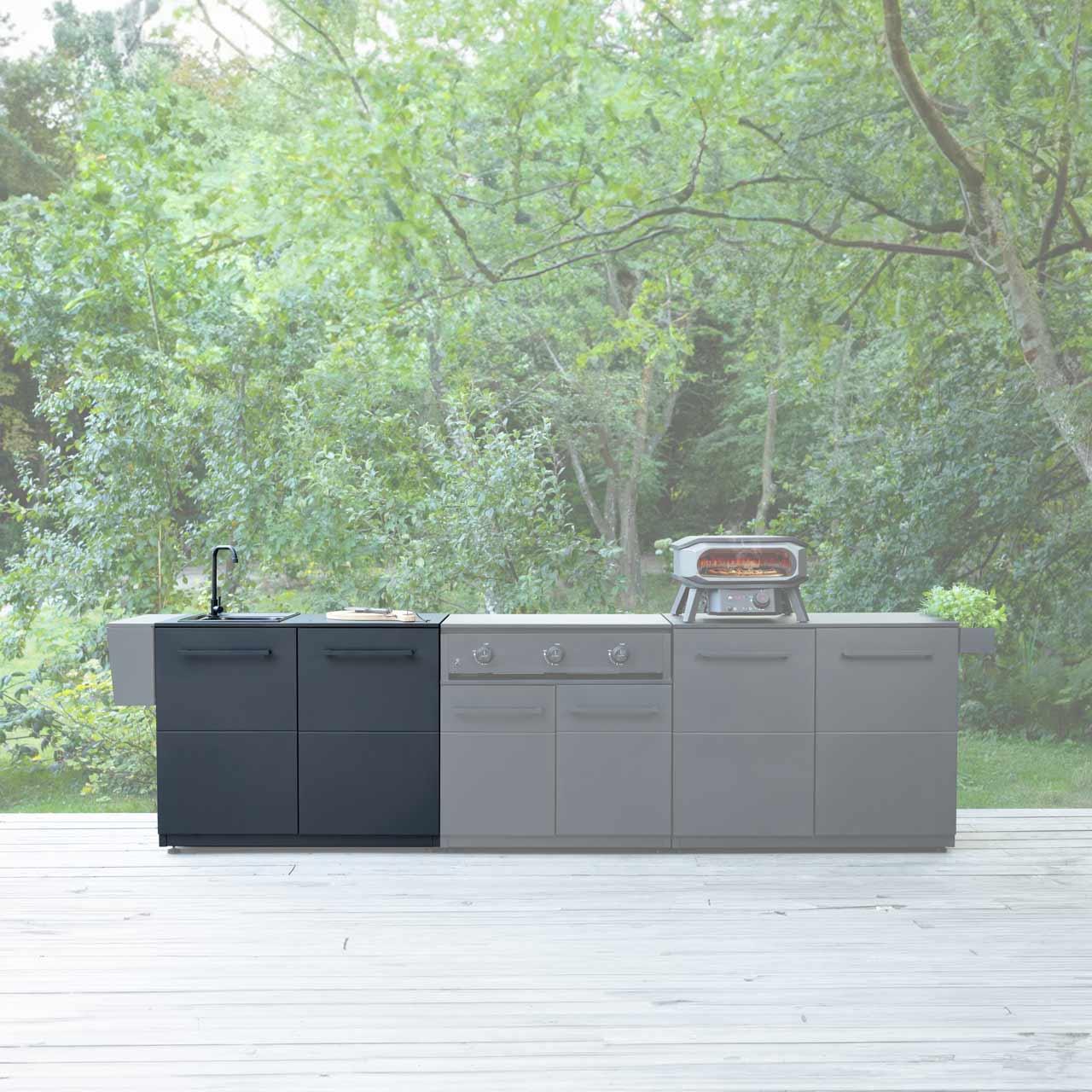 Outdoorküche Cozze Elements Außenküche 110 Spülmodul inkl. Spülbecken und Wasserhahn